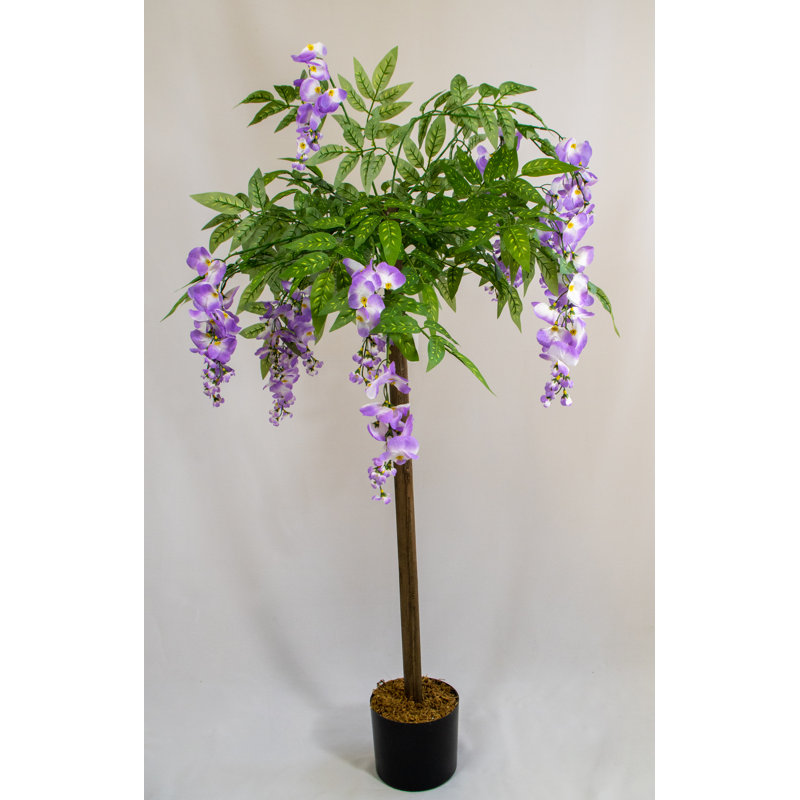 120cm Faux Flowering Tree Tree in Pot
