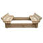 Children's Wooden Sandpit with Fold-Down Benches