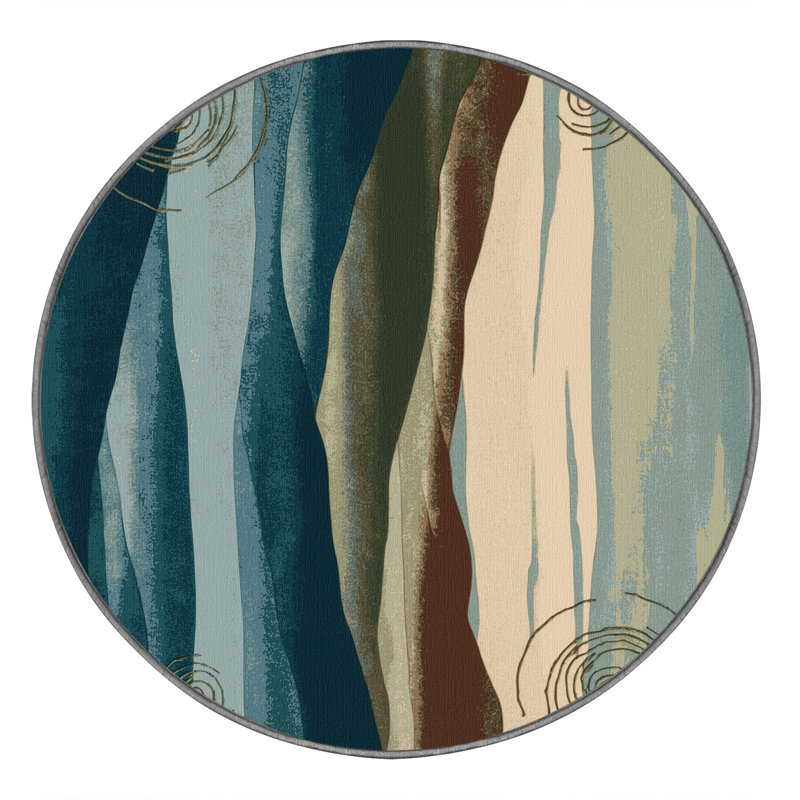 Tapis velours ciel, Rond 7 pi