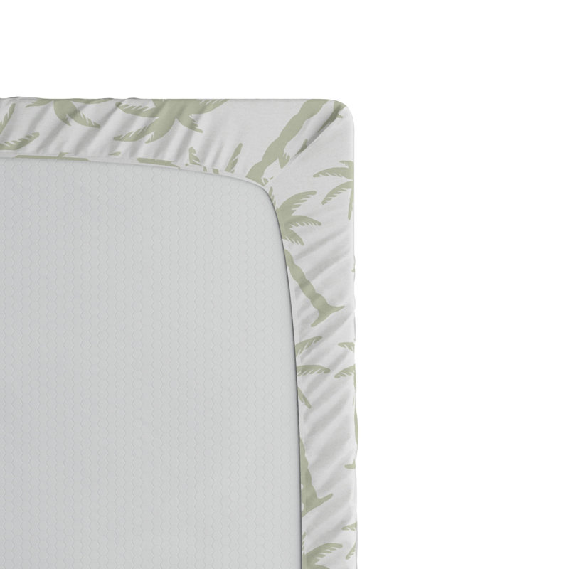 Microfiber Floral Fitted Sheet, Twin XL Fitted Sheet