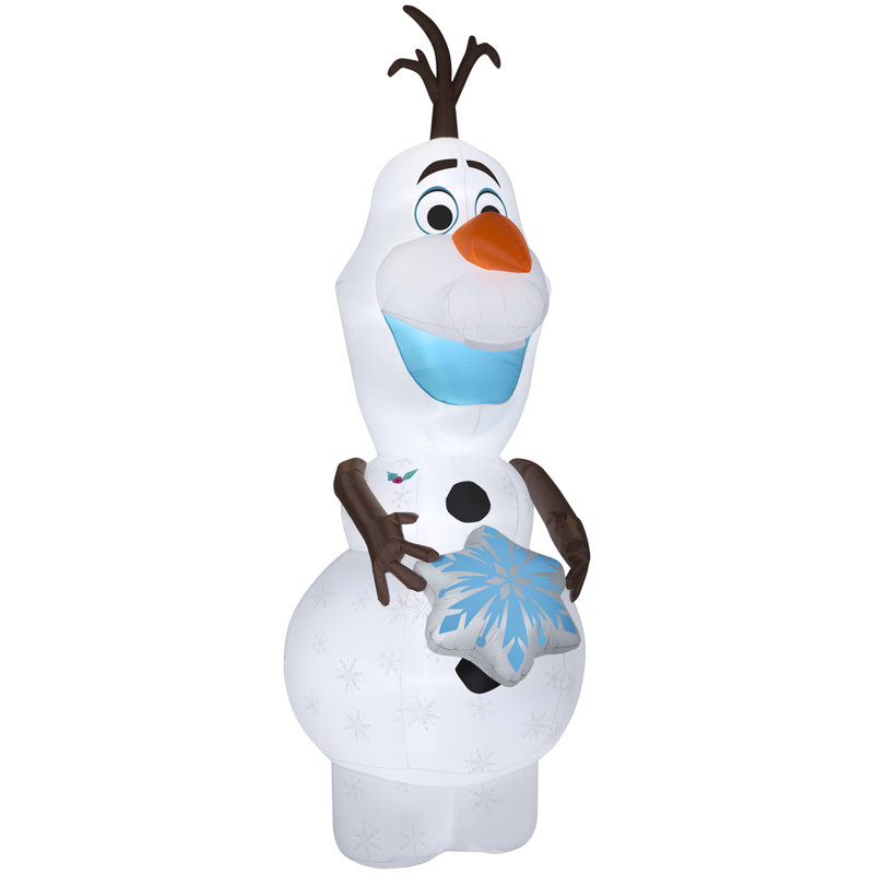 Christmas Inflatable Olaf with Snowflake