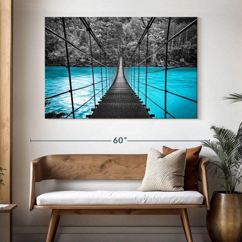 Suspension Bridge, reproduction sur toile, L 34 po x H 51 po
