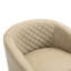 Faux Leather Barrel Chair-1784215073