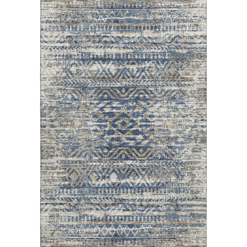 Premium Machine Washable Ansley Moroccan Rug, Rectangle 10' x 14'