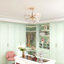 Dandelion 4-Light Glass Starburst Sunburst Ceiling Light Sputnik Semi Flush Mount