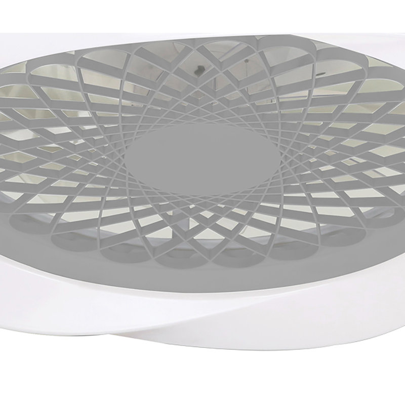 7.35cm Ceiling Fan with LED Lights, Silver
