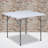 Parker 2.81-Foot Square Plastic Folding Table - Card Table/Game Table