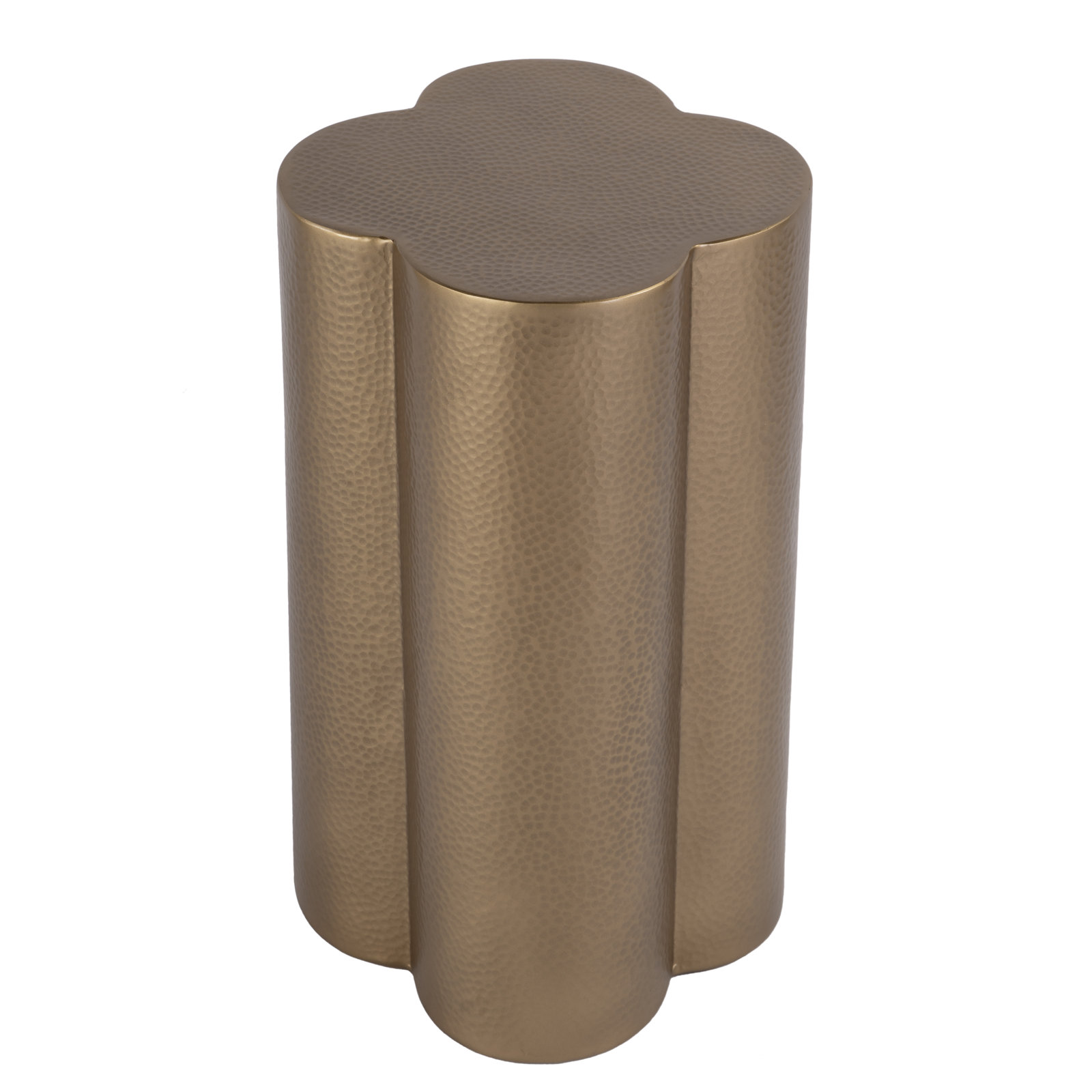 Rogerson 14 in. W Novelty Clover Shaped Metal End Table