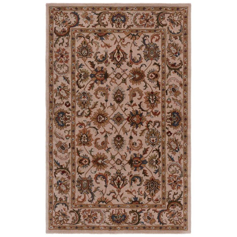 Carnasheeran Hand Tufted Wool Oriental Rug, Rectangle 5' x 8'