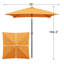 Parasol de marché carré 6,5 pi Tempo-1329866954