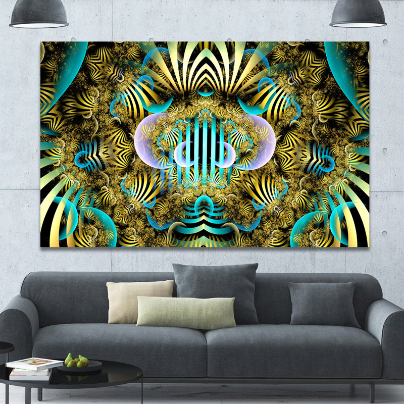 « magique fée pattern brown », impression sur toile tendue, H 8 po x l 12 po x P 1 po