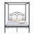 Heavy Duty Metal Canopy Bed Frame