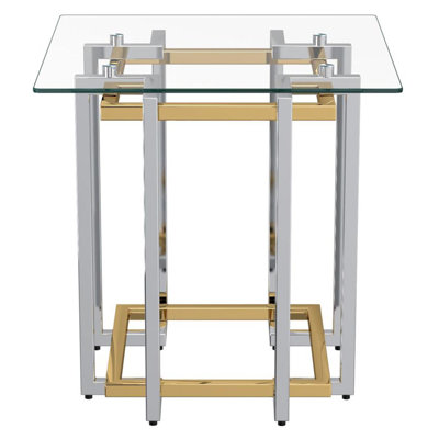 Table de bout en verre