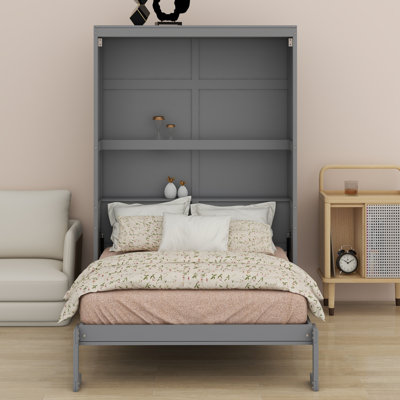 Lit escamotable mural avec tablettes Murphy