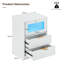 45cm W Manufactured Wood Bedside Table