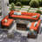 Avamay Rattan Sectional Seating Group with Cushions-1296695086-1295491803