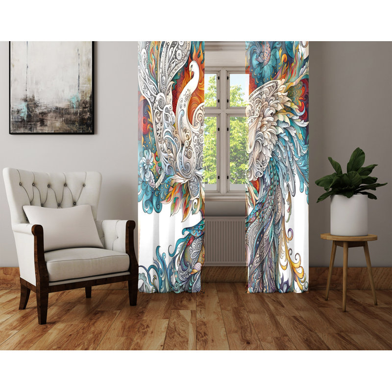 Ensemble de rideaux en polyester 2 pièces, L 40 po x L 52 po