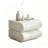Modern Curved 2-Drawer Nightstand in Cream White – Italian Minimalist Design with Soft-Close Drawers & Rounded Edges for Bedroom Storage