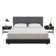 Panelist Modern Padded Headboard - Set of Wall Mounted Panels