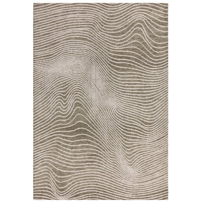 Clemones Swirl Green Area Rug