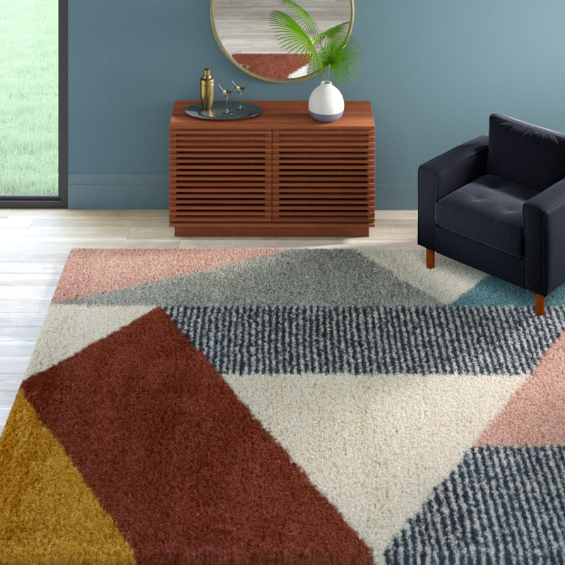 Satterlee Geometric Indoor Rug, Rectangle 8'9" x 12'