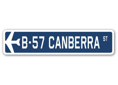 Plaque de rue Arlean B-57 Canberra Air Force