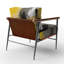 Fauteuil d'appoint rembourré abstrait Vivid II-621908364