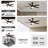  52" Smart DC Motor Ceiling Fan with LED Lights, Remote Control and Downrod Inculded