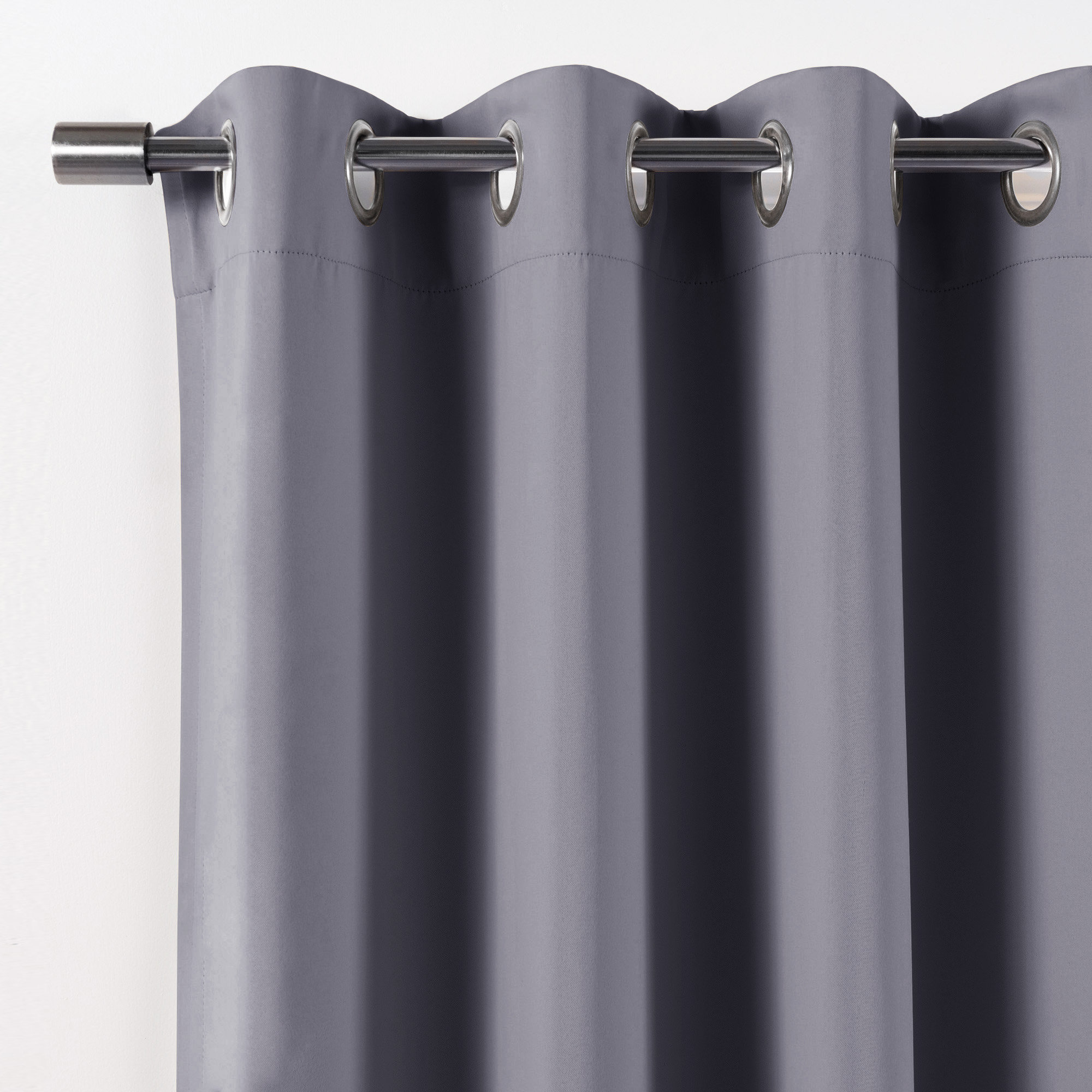 Schaeffer Blackout Curtain, Gray, 52" W x 84" L