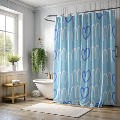Nurturing Blue - Premium Shower Curtain 10