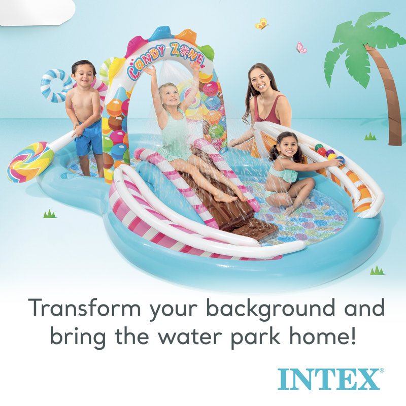 Intex Candy Zone Inflatable Play Center with Water Slide