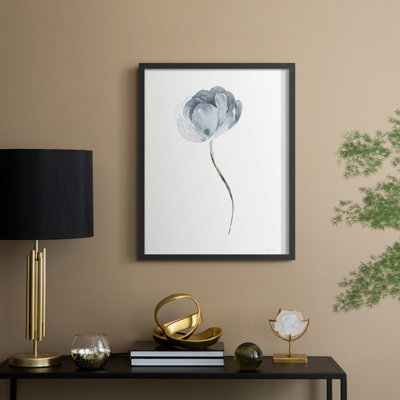 Tulipe II, reproduction encadrée - bois massif