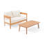 Ensemble de causeuse et table basse Elegant