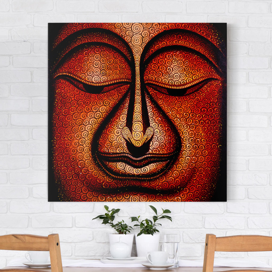 Leinwandbild - Grafikdruck „Buddha”