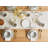 SPIKENARD 12 Piece Handmade Stoneware Dinnerware Set - Service for 4