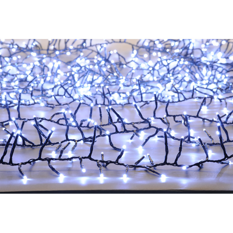LED Indoor / Outdoor Cluster String Lights, White