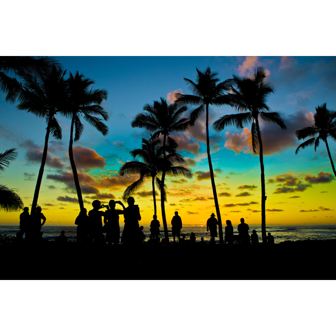 Sonnenuntergang auf der Hawaii-Insel von YinYang - Kunstdrucke auf Leinwand