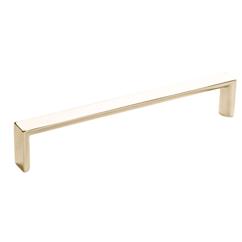 3 3/4" Center to Center Bar Pull, Satin Brass, 5.04"