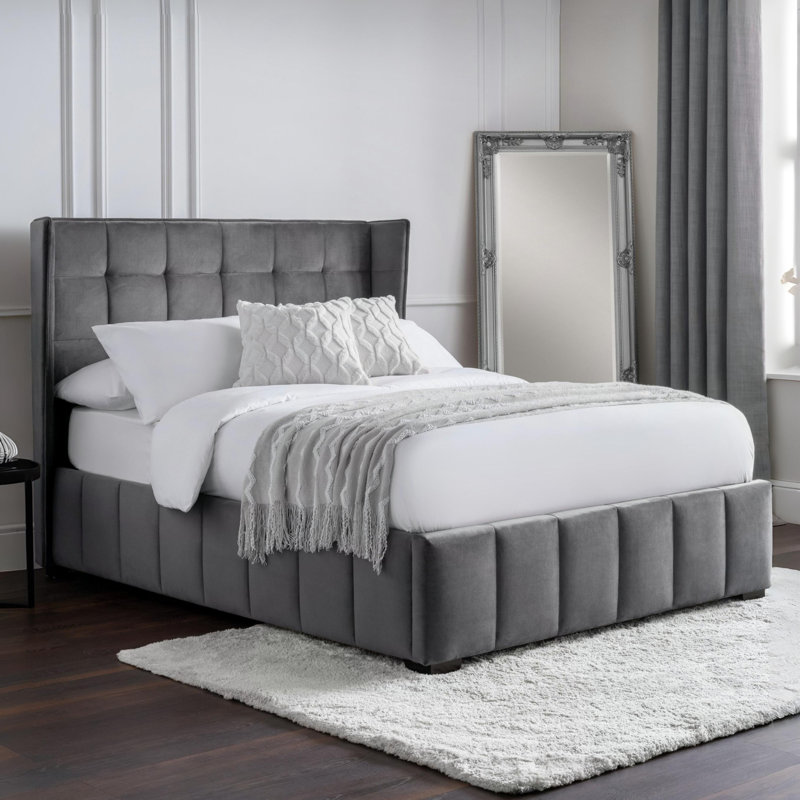 Palmira Upholstered Bed Frame , Kingsize (5')