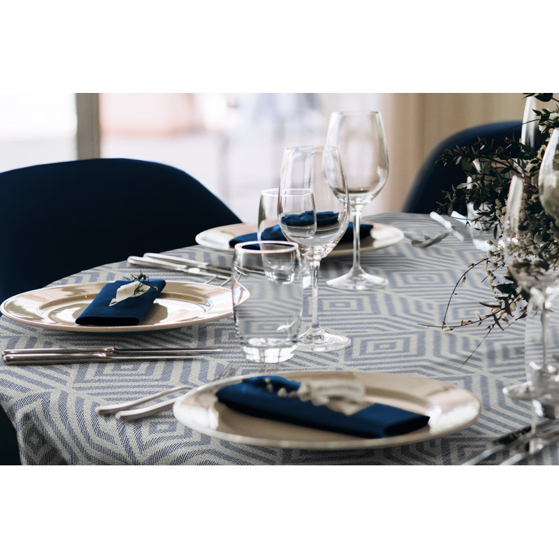 Laurents Tablecloth, Dark Blue, 145cm W x 190cm L