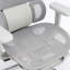 Chaise de bureau ergonomique en maille grise avec accoudoirs 4D, appui-tête 3D, soutien lombaire à 3 zones et repose-pieds rétractable-471528562