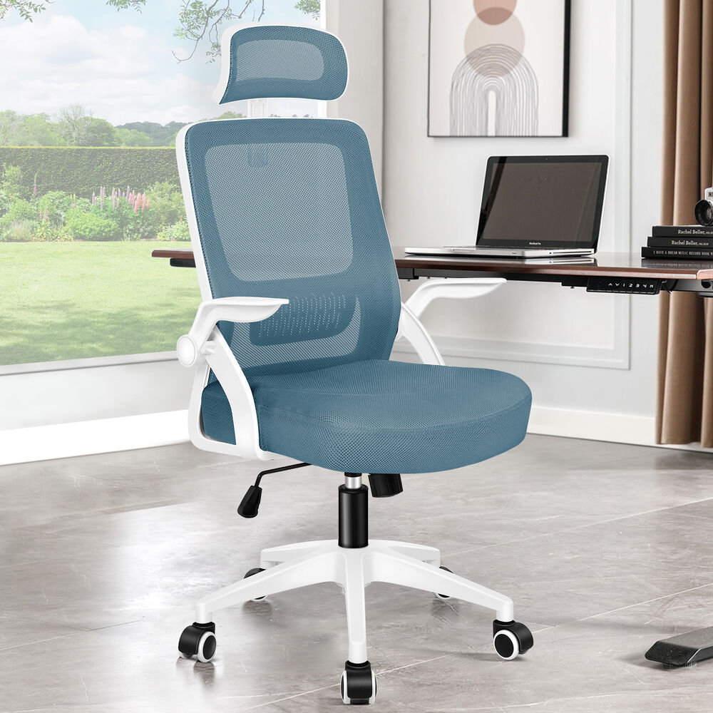 Mesh Office Chair Ergonomic Gas Lift Swivel Tilt Computer Gaming Pink