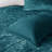 Teal Velvet Comforter For Twin/twin Xl - Diamond With Decorative Pillow Machine Washable, Steam Iron Contemporary Style With