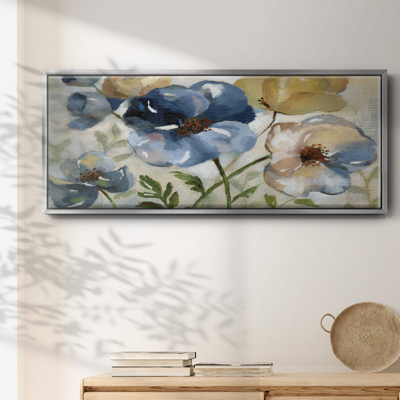Fleurs d'hiver - toile encadrée