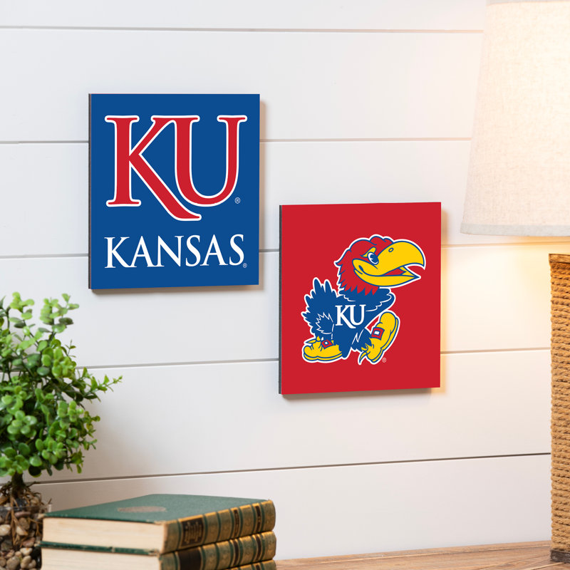 Université du Kansas - ensemble de 2 reproductions sans cadre