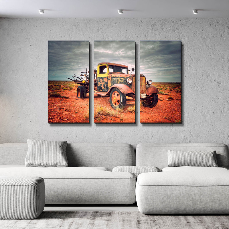 « Isolé et oublié » de Philippe Sainte, triptyque mural, 152 x 102 cm, 60 po x 40 po