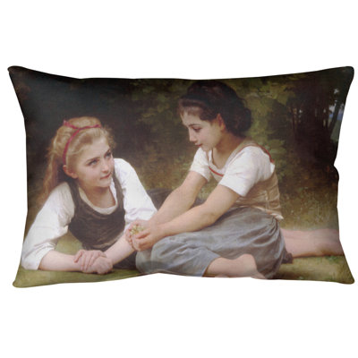 The Nut Gatherers Lumbar Pillow Cover