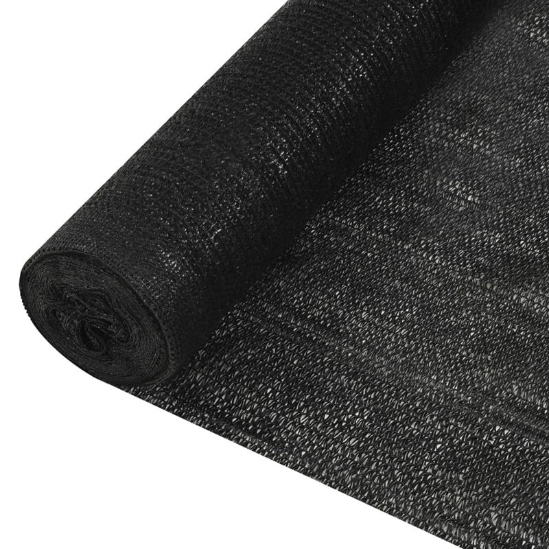 Naponee 358648cm H x 984.3cm W Polyethylene Plastic Yard/Privacy Fence, Black, 39.4cm H x 393.7cm W x 0.39cm D