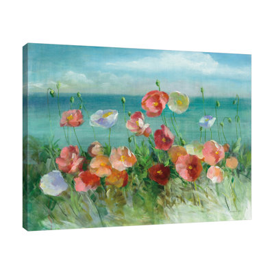 «Coastal Poppies», toile tendue par Danhui Nai