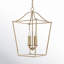 Luminaire suspendu 4 lumières Heidrun-91030174
